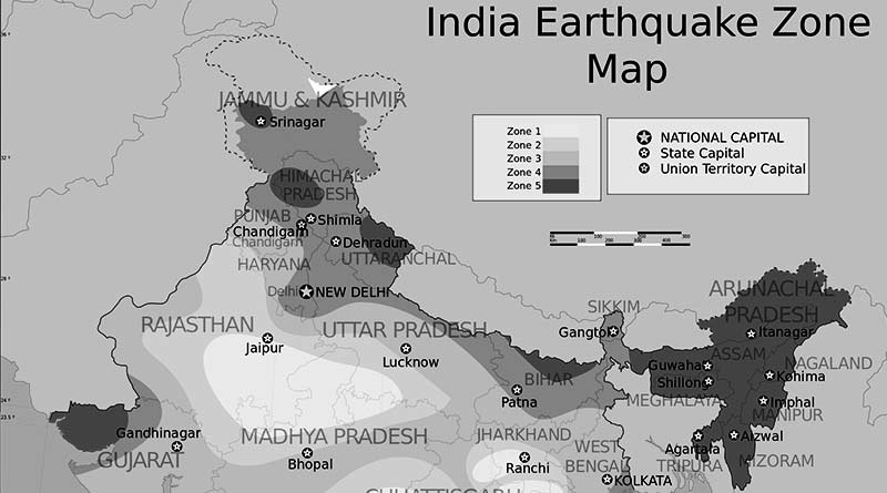 Indian Earthquake And Volcanic Zones