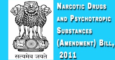 Narcotic Drugs and Psychotropic Substances (Amendment) Bill, 2011