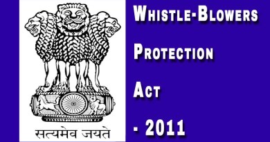 Whistle Blowers Protection Act - 2011